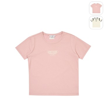 【FILA】女性 短袖圓領T恤-灰粉 5TEZ-5421-LP