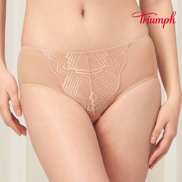 黛安芬-Aqua Shan 山形水波系列 中腰平口內褲 M-EL 柔膚粉｜87-2457 WV