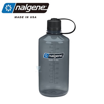 美國Nalgene 1000cc 窄嘴水壺 煙霧灰 NGN2078-2027