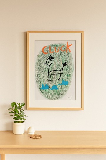 CLUCK 雞插畫 動物森友會系列 A4印刷品 雞圖卡 雞藝術畫