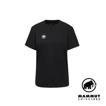 【Mammut 長毛象】Mammut Base Guarantee 1974 有機棉T恤 女 黑 #1017-07210