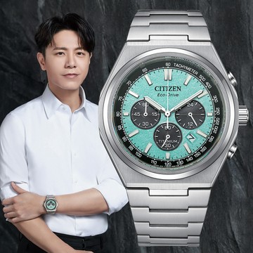 CITIZEN星辰 GENTS系列 Zenshin 新鈦度 光動能 計時腕錶 42.5mm / CA4610-85M
