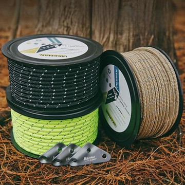 HIKEMAN戶外加粗6MM風繩露營防絆反光繩帳篷天幕固定防風繩掛物繩