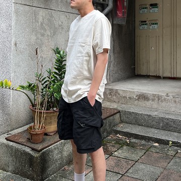 【AMERO】男裝 女裝 多口袋短袖T恤 隱藏口袋