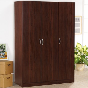 HOPMA家具 美背三門衣櫥 台灣製造 衣櫥 收納櫃 衣物收納櫃-寬118.8 x深49.5 x高179.2cm