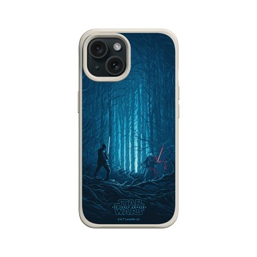 iPhone 15 SolidX 貝殼灰 - 迪士尼-星際大戰 Star Wars - 原力覺醒：凱羅·忍&芬恩-電影系列