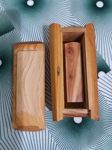 升官發財 檜木印章盒  不含印章