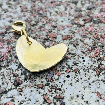 黃銅 心形 寵物 防走失 吊牌 可客製中文姓名 S261