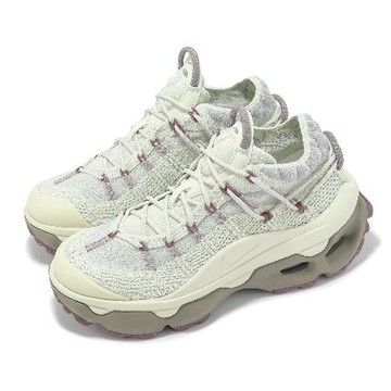 Nike 休閒鞋 Wmns Air Max Flyknit Venture 女鞋 米白 紫 厚底 老爹鞋 FD2110-003
