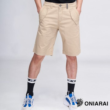 【㊙年貨獨家價】鬼著休閒袋蓋色短褲(卡其)   - BLUE WAY  鬼洗い