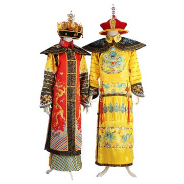 清朝乾隆雍正皇帝皇后古裝康熙帝王帝后朝服龍袍鳳袍舞臺演出服裝