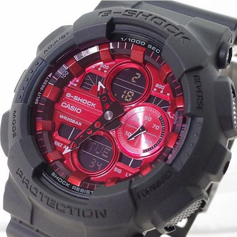 カシオ CASIO 腕時計 メンズ GA-140AR-1A Gショック G-SHOCK クォーツ ...