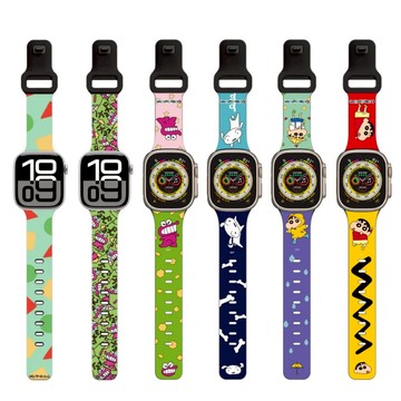 蠟筆小新錶帶 APPLE WATCH 錶帶女 情侶 S11 10 9 8 7 6 5 4 3 2 1 46mm 42mm
