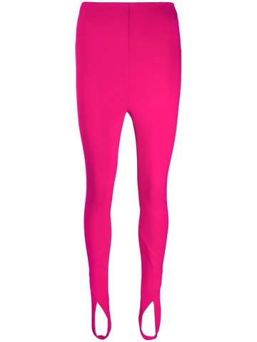 The Attico - Jamie cut-out stirrup leggings - women - Polyamide/Spandex/Elastane/Viscose - 38 - Pink