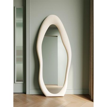 網紅鏡子全身鏡異形鏡子云朵落地鏡不規則穿衣鏡ins風家用試衣鏡