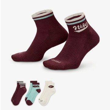 S.G NIKE EVERYDAY PLUS HJ9340-904 復古運動風 短襪 襪子 奶油薄荷巧克力 三雙一組
