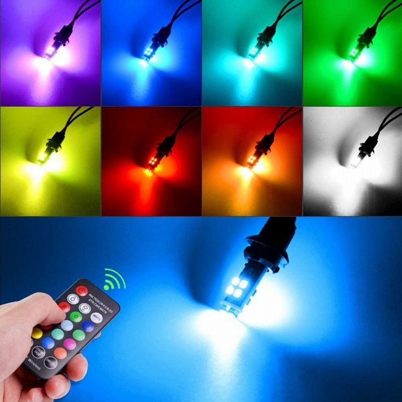 MDLUFY T10 LED バルブ レインボー クリアランスランプ W5W 3535 10SMD RGB t10 12V led ストロボ 通販  LINEポイント最大0.5%GET LINEショッピング