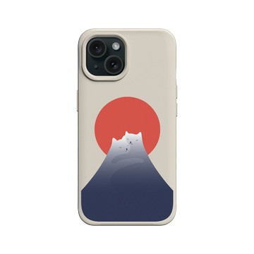 iPhone 15 SolidX 貝殼灰 - ilovedoodle (Lim Heng Swee) - Cat Landscape - 日出