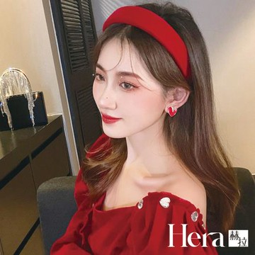 【Hera 赫拉】法式紅色絲絨髮箍 H111102505