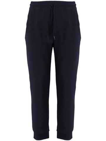 BOSS - logo-print track pants - men - Cotton/Polyester/Elastane - S - Black