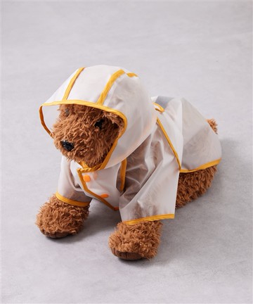 日本 寵物雨衣-橘 約頸圍 42 x 腰圍 52 x 長度 35cm (JN202)