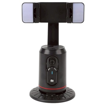 YORI CAR 優里 AI智能跟拍雲台 + 雙補光燈  黑色  Q02D  1個