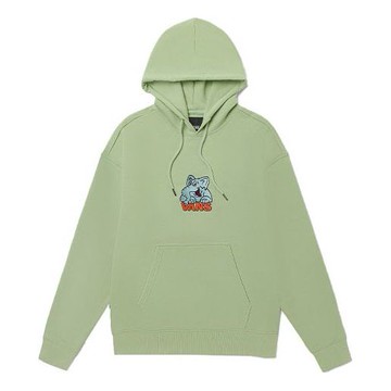 Vans Cartoon Pattern Loose Pullover Couple Style Green