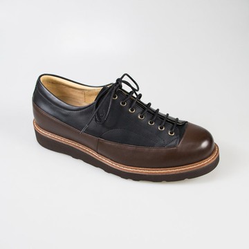 圓頭撞色男鞋/黑深咖/129E楦