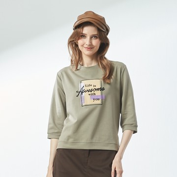 CLL巧玲瓏 小清新風尚文字上衣 3123824