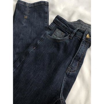 復古愛心扣/一秒筷子腿 巨顯瘦修身彈力牛仔褲高腰百搭直筒九分褲