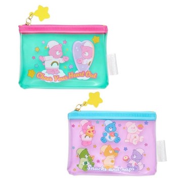小禮堂 Carebear 彩虹熊 PVC透明零錢包 (星星款)