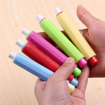 💥夯爆了💥通用粉筆套按壓式粉筆夾殼教師專用免髒手握筆器延長器防粉塵批發