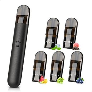 kinoe 電子タバコ vape べイプ スターターキット 爆煙 ポッド5個付き 大容量 バッテリー type-c充電 relxとの互換性あり 水蒸気タバコ 禁