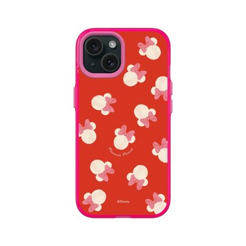 iPhone 15 Clear 粉漾桃 - 迪士尼-米奇 Mickey - 米妮 - 經典標籤