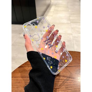 適用三星Galaxy S25手機殼S24春天小碎花23硅膠男22女21新款Ultra透明FE軟note高級感+全包防摔簡約小香風套