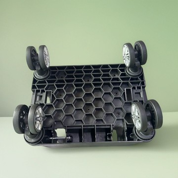 【五金 熱銷】萬向輪拉桿車底座配件更換小拉車架子飛機輪底板輪子五輪四輪 優選