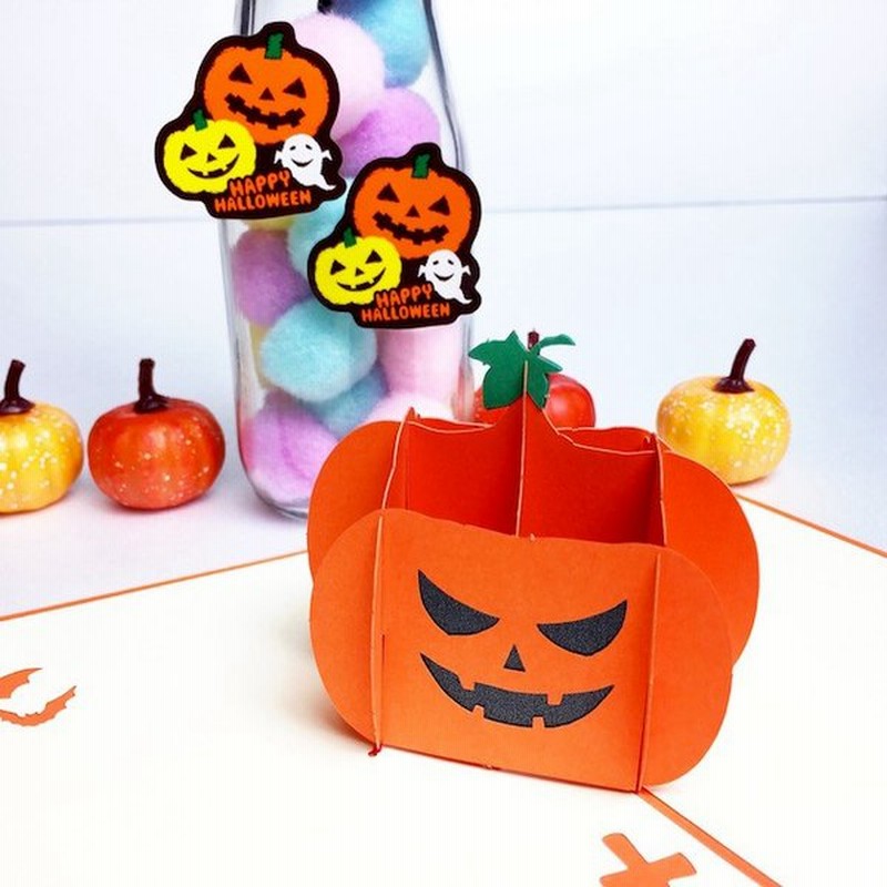 ポップアップ グリーティング カード ハロウィン カード パンプキン Halloween Pumpkin オリジナルハロウィンシール付 通販 Lineポイント最大0 5 Get Lineショッピング