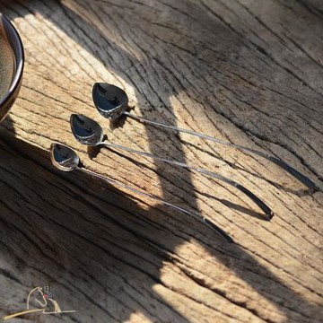 茶匙 宋代銀茶勺 打抹茶工具 點茶投末斗茶用勺匙 純手工銀制茶杓