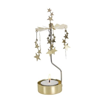 【PLUTO Design】金色夜空旋轉燭座(附蠟燭)-大型
