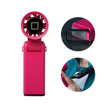 【BIGGER X 魷魚遊戲】COCOLD冰感摺疊製冷風扇 附掛繩 附吊飾盲袋-方形守衛