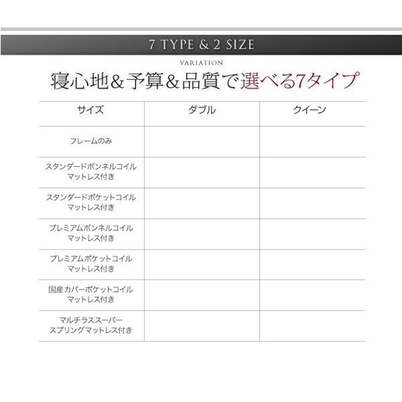 ベッドフレーム すのこベッド クイーン マットレス付き 棚 コンセント