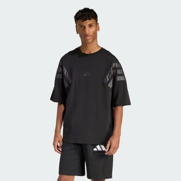 adidas 愛迪達 短袖上衣 男 寬鬆版型 M FI WV 3S BW T 黑 JZ9289 (S3300)