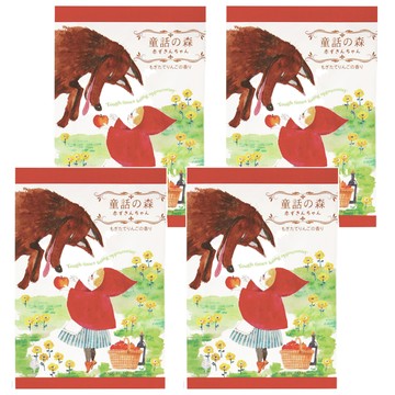 novopin 童話森林入浴劑 小紅帽 含蘋果果實及蜂王乳萃取精華成分 充滿新鮮現摘的蘋果香氛  50g  4包