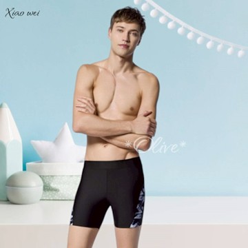 梅林品牌 大男五分泳褲/四角泳褲 NO.M43108