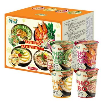 王麵河粉 杯裝河粉 分享組 61公克 X 12入