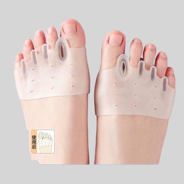【川澤百貨】矽膠腳趾矯正器大拇指外翻矯正器變形五指分趾器防磨腳掌墊可穿鞋