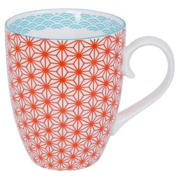 TOKYO DESIGN STUDIO 圖騰馬克杯 325ml  1個  紅色