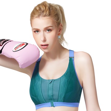 SWEAR 思薇爾 時尚律動系列 M-4XL 無鋼圈 運動 短背心 (牛仔藍)