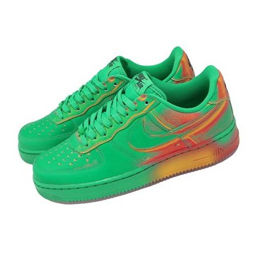 Nike 休閒鞋 Air Force 1 Low Retro 男鞋 綠 皮革 漸層 AF1 IB6834300