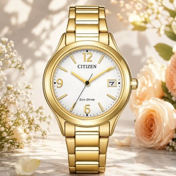 CITIZEN 星辰 光動能簡約時尚女錶 FE6122-64A 禮物首選